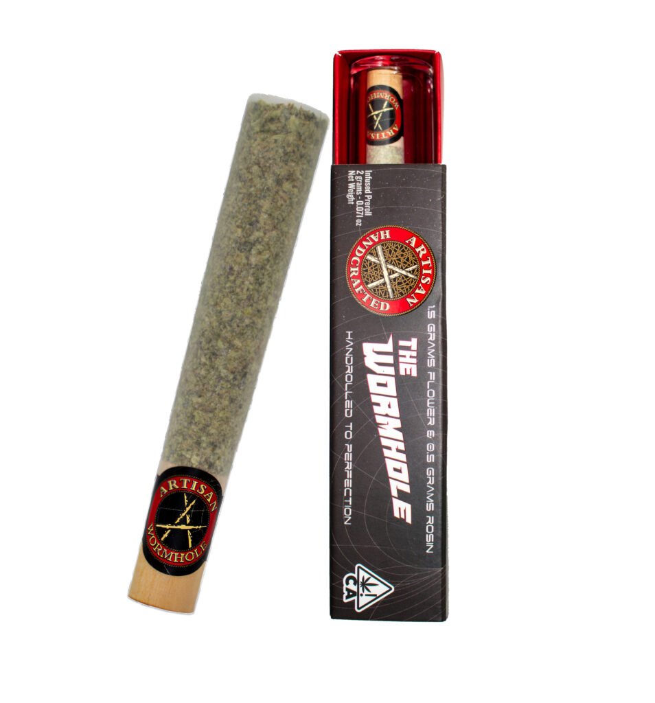 Artisan Wormholes D1 + Crumpets rosin 2g solventless cannabis concentrate 45% THC