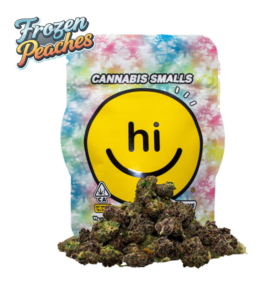 HI CANNA Flower Smalls Frozen Peaches 7G sativa cannabis bag