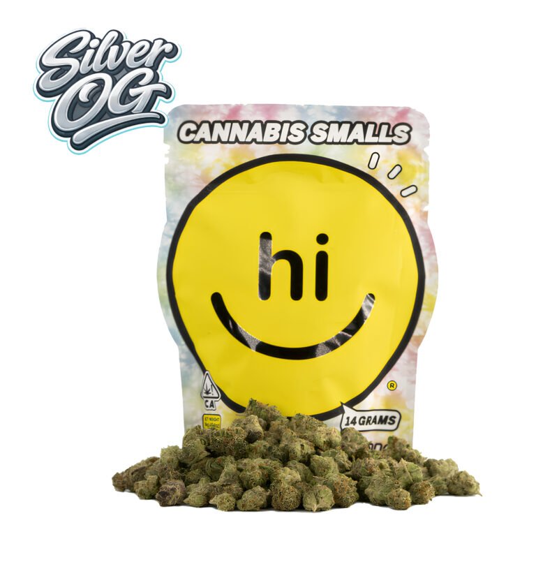 HI CANNA Flower Smalls Silver OG 14G sativa cannabis bag