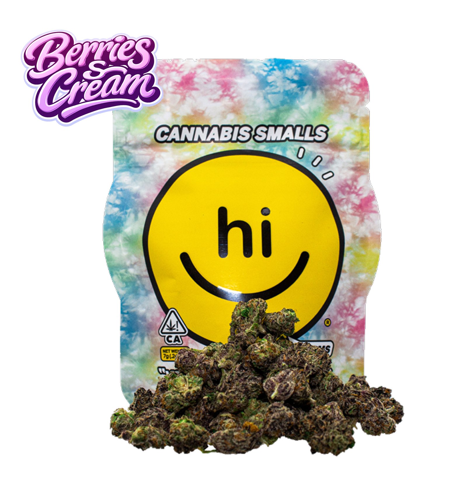 HICANNA Flower Smalls Berries & Cream 7g Bags, Hybrid HI CANNA Flower Smalls Berries & Cream 7G hybrid cannabis bag
