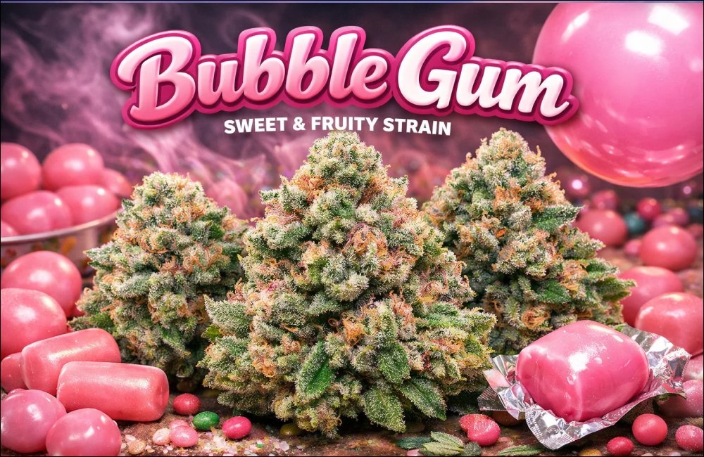 Bubble Gum weed strain 3 Bubble Gum weed