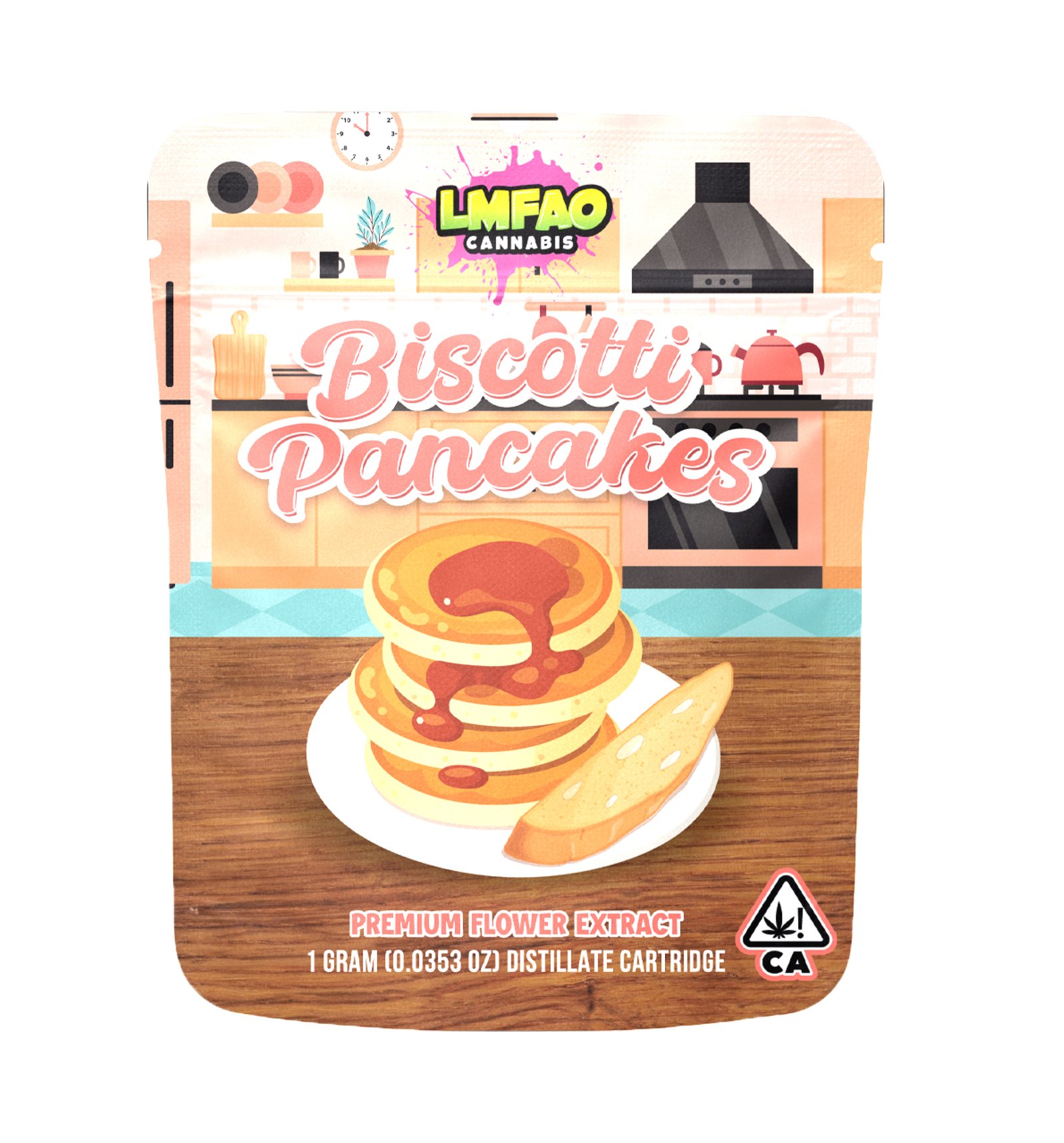 LMFAO Biscotti Pancakes Vape Cartridge 1G (Distillate) LMFAO Biscotti Pancakes Vape Cartridge 1G