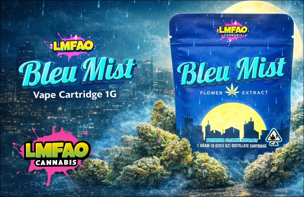 LMFAO Bleu Mist Vape Cartridge 1G — Premium THC Vaping Experience 2 LMFAO Bleu Mist