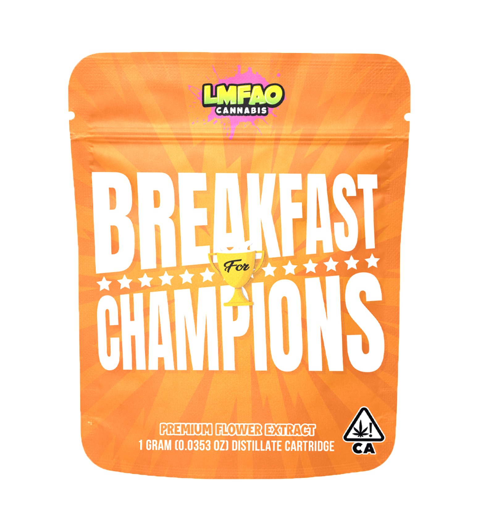 LMFAO Breakfast champions Vape Cartridge 1G (Distillate) LMFAO Breakfast champions Vape Cartridge 1G
