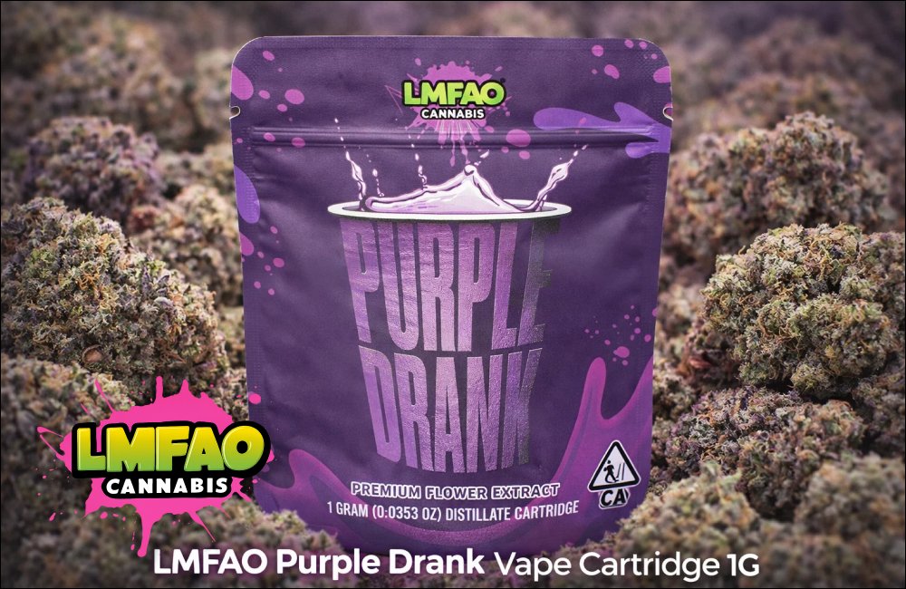 LMFAO Purple Drank Vape Cartridge 1G — Smooth Flavor, Relaxing THC Effects 31 LMFAO Purple drank