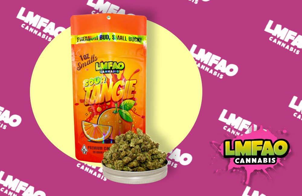 LMFAO Sour Tangie Premium Bud — Small Buck Flowers 28G / 1OZ | Sativa 18 LMFAO Sour Tangie Premium Bud
