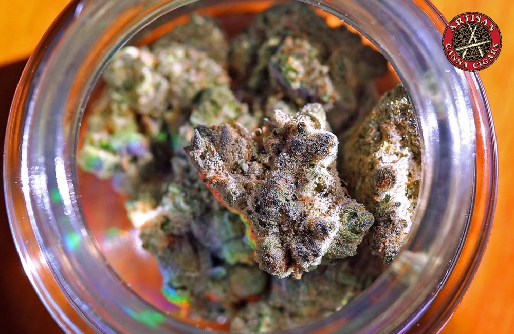 LA Kush Cake weed strain 5 Top-Down View of LA Kush Cake